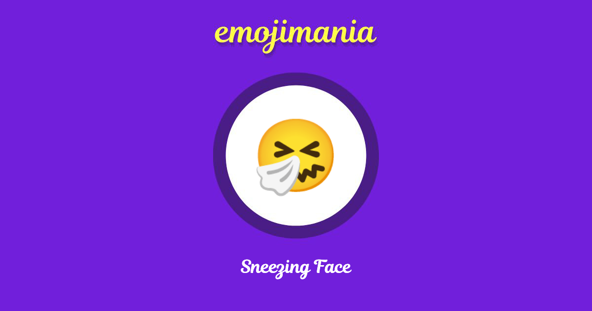 Sneezing Face Emoji copy and paste