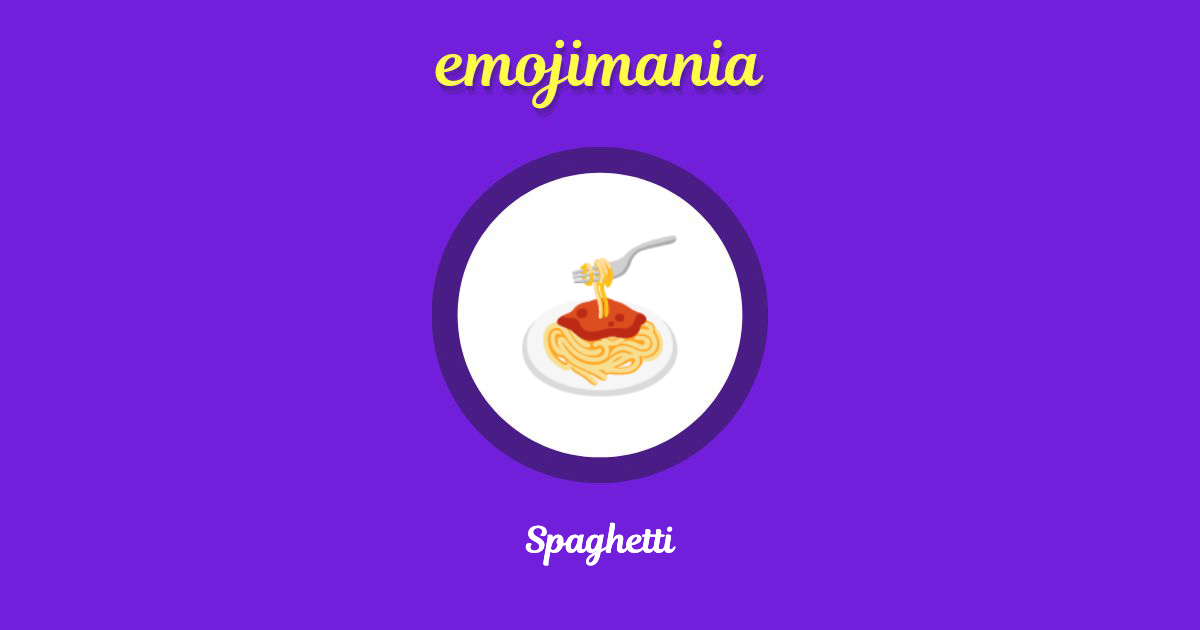 Spaghetti Emoji copy and paste