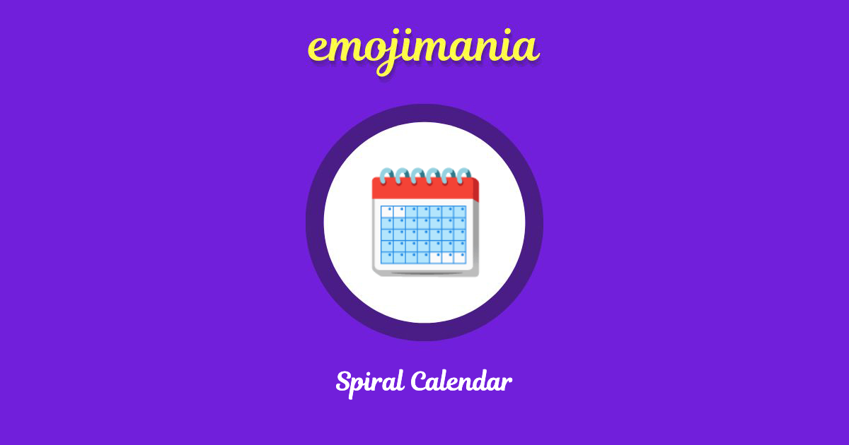 Spiral Calendar Emoji copy and paste
