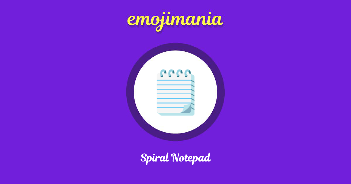 Spiral Notepad Emoji copy and paste