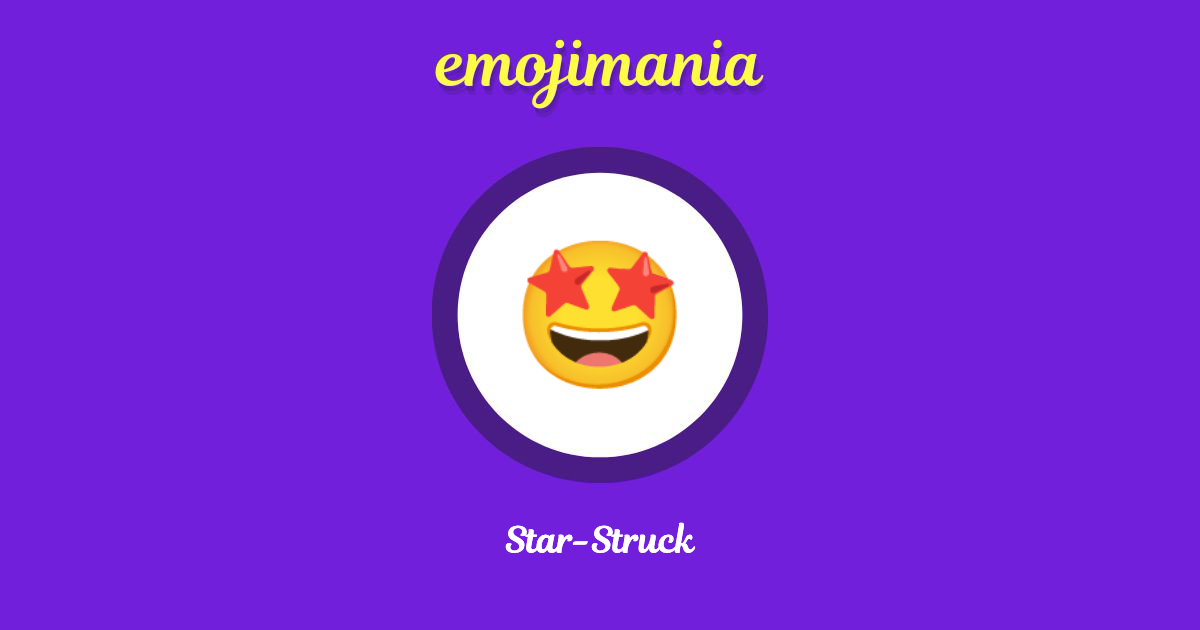 Star-Struck Emoji copy and paste