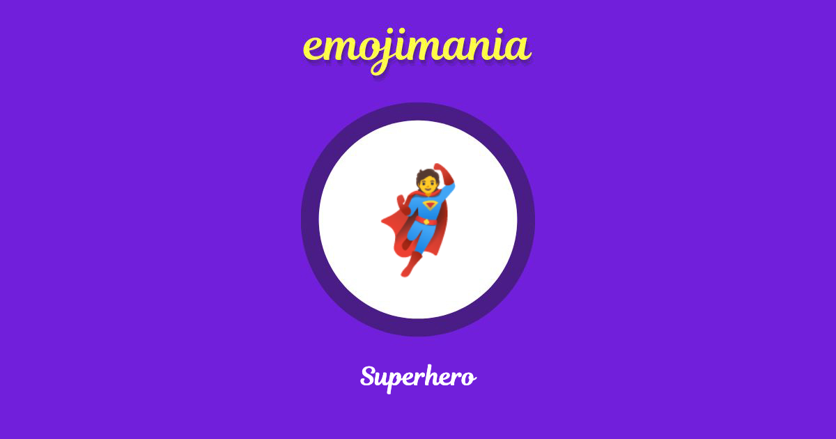 Superhero Emoji copy and paste