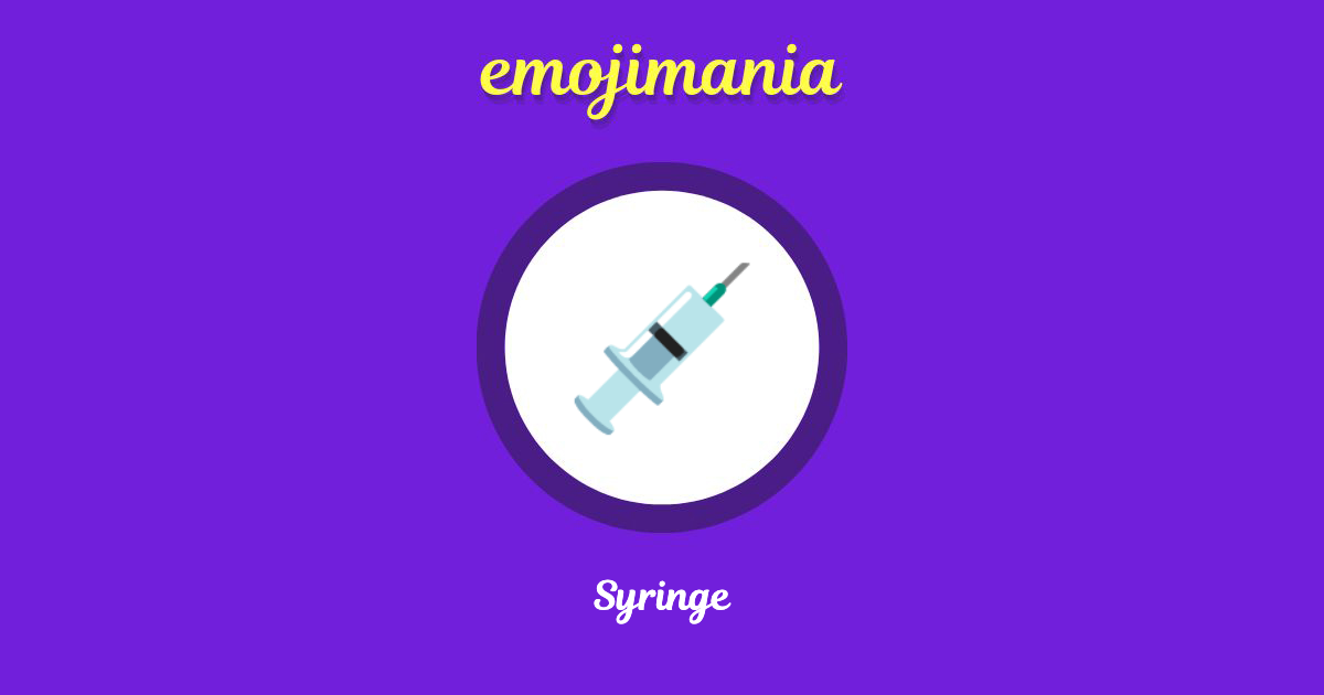 Syringe Emoji copy and paste