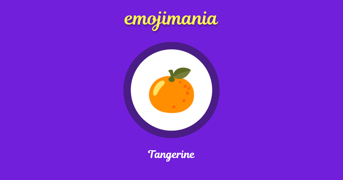 Tangerine Emoji copy and paste