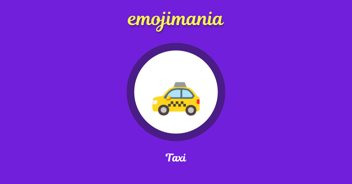 Taxi Emoji copy and paste