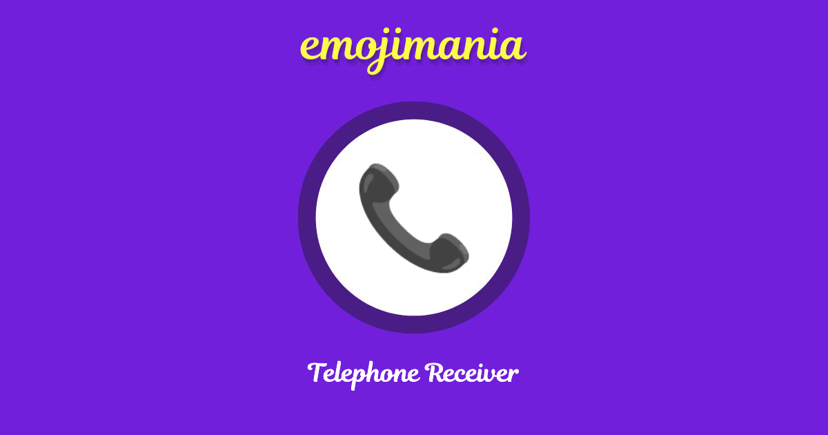 Telephone Receiver Emoji copy and paste