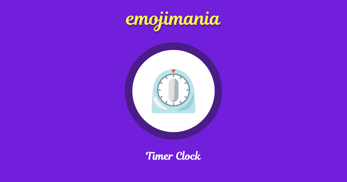 Timer Clock Emoji copy and paste
