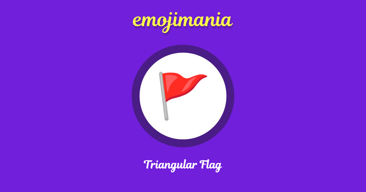 Triangular Flag Emoji copy and paste