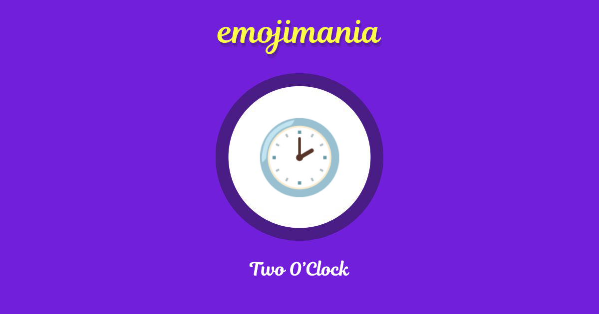 Two O’Clock Emoji copy and paste