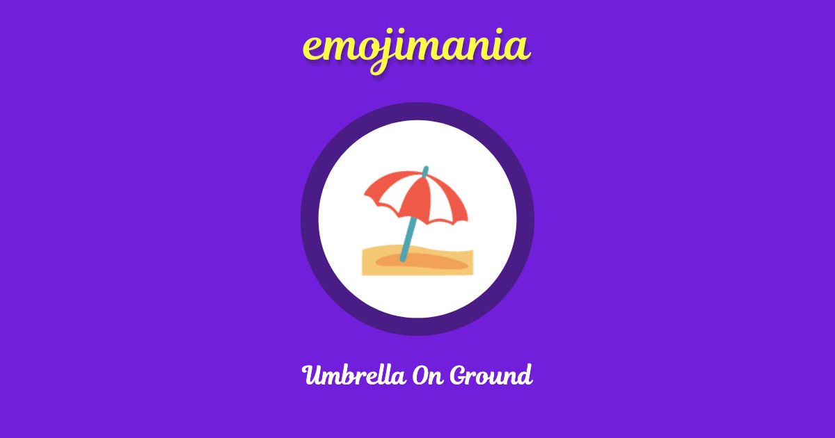 Umbrella On Ground Emoji copy and paste
