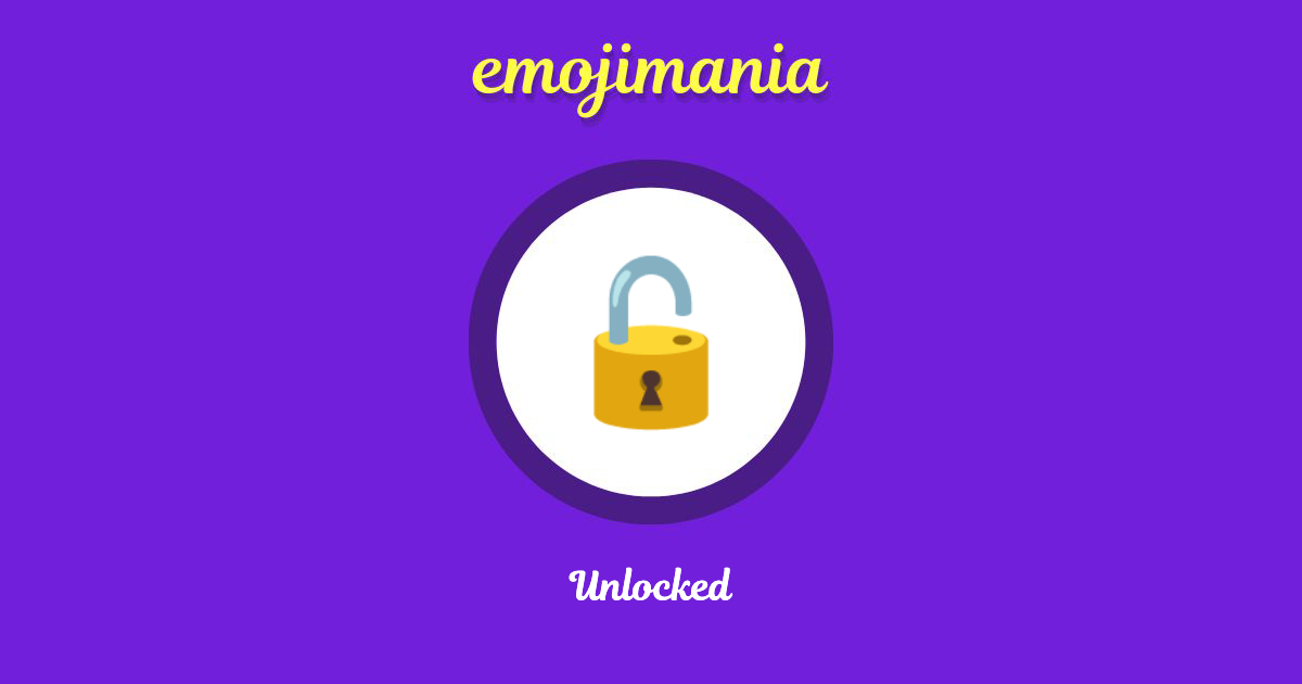 Unlocked Emoji copy and paste
