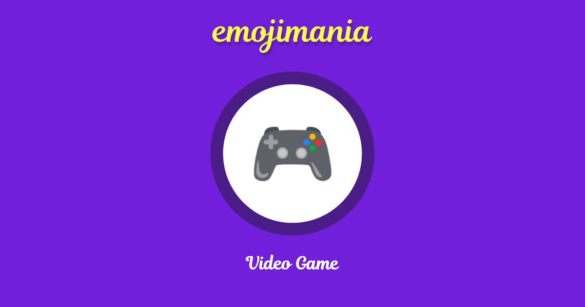 Video Game Emoji copy and paste