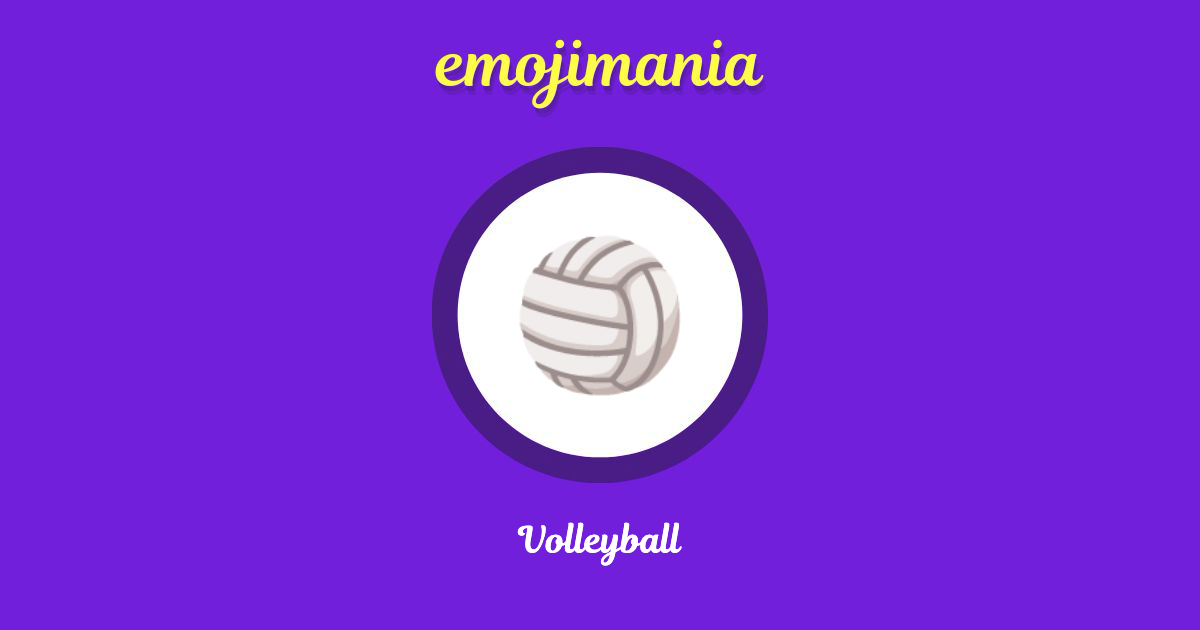 Volleyball Emoji copy and paste