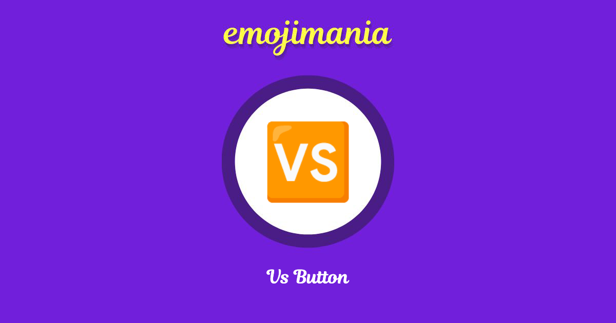 Vs Button Emoji copy and paste