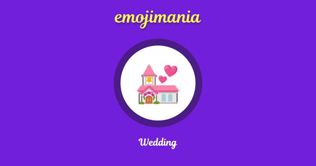 Wedding Emoji copy and paste