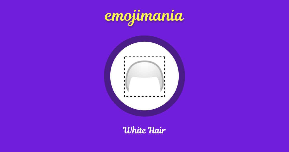 White Hair Emoji copy and paste