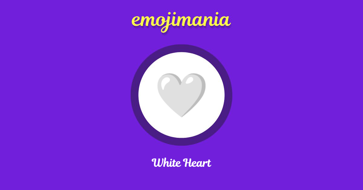 White Heart Emoji copy and paste