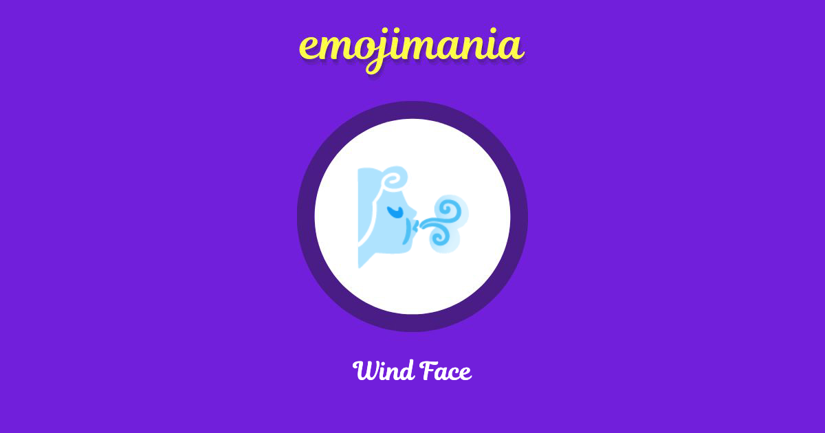 Wind Face Emoji copy and paste