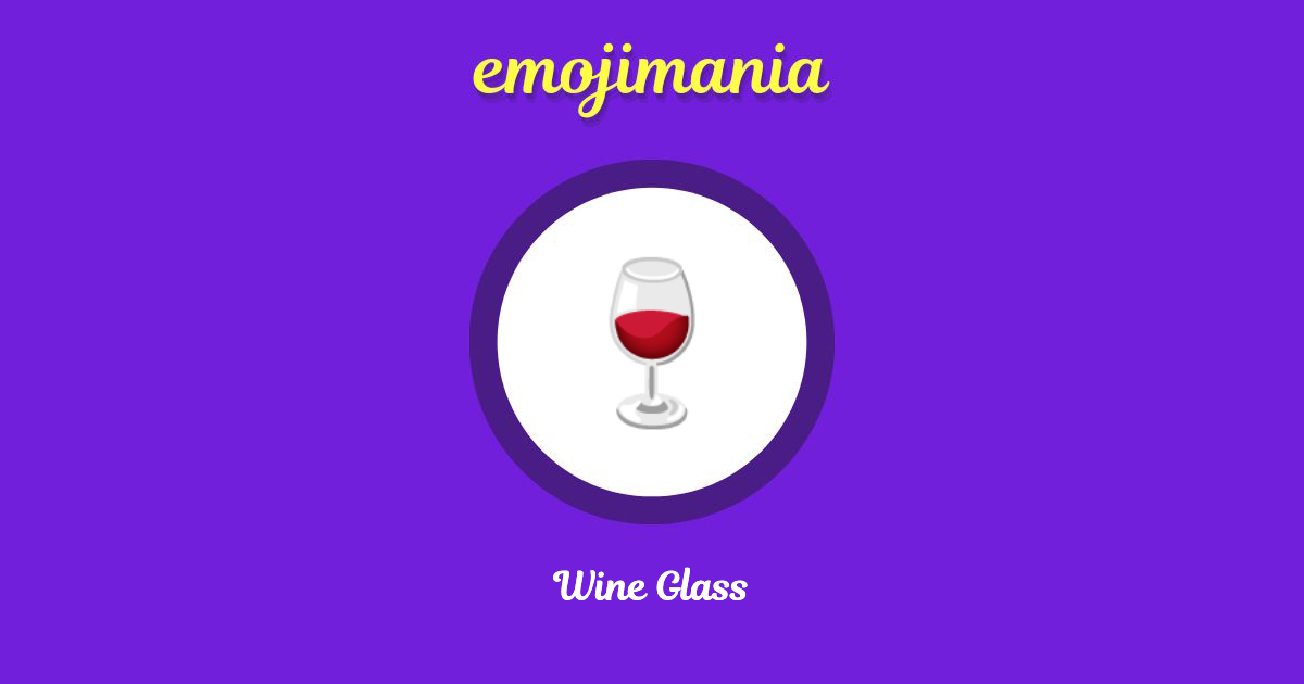 Wine Glass Emoji copy and paste