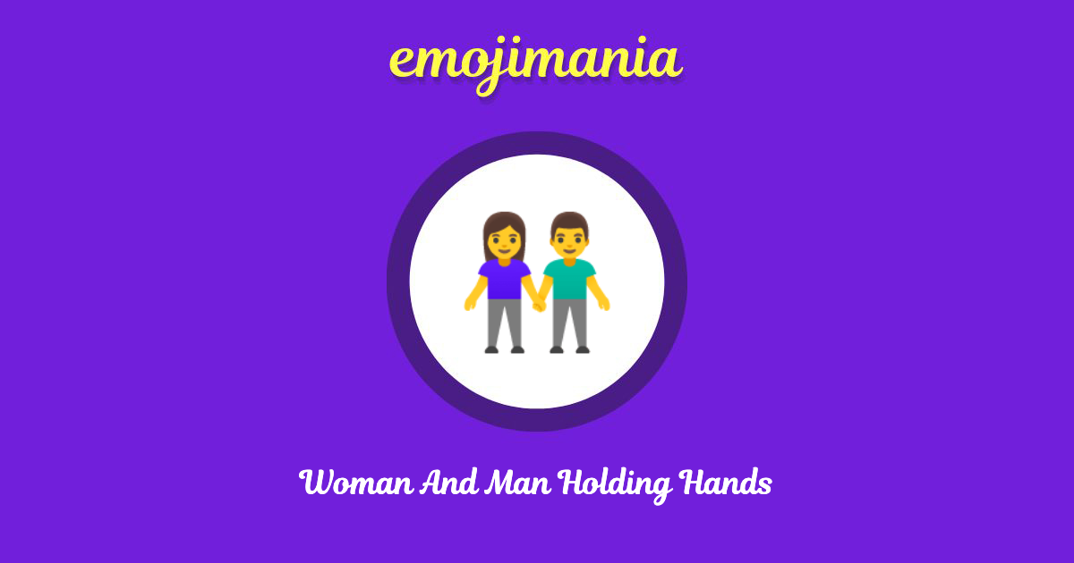 Woman And Man Holding Hands Emoji copy and paste