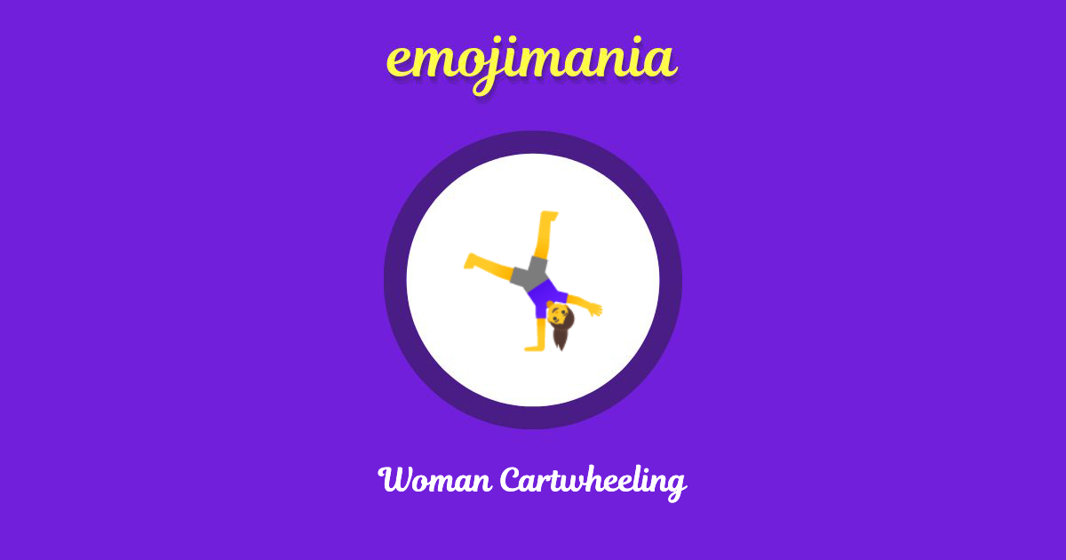 Woman Cartwheeling Emoji copy and paste