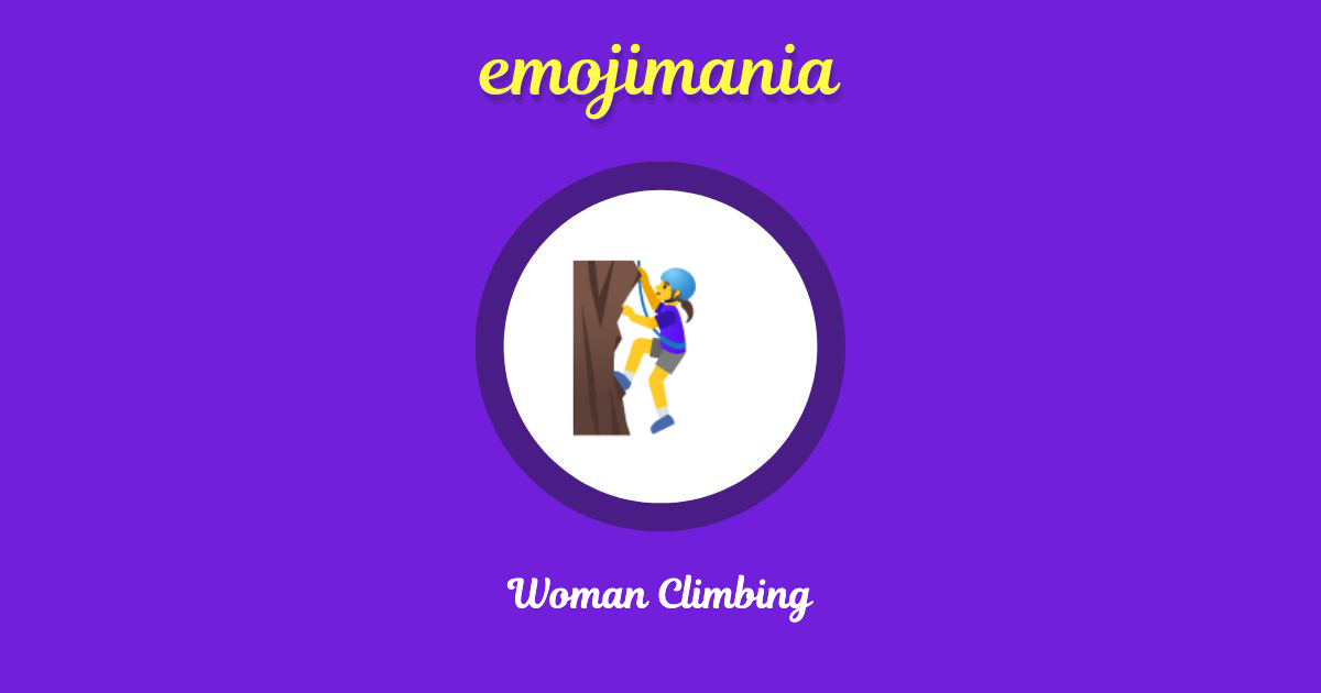 Woman Climbing Emoji copy and paste