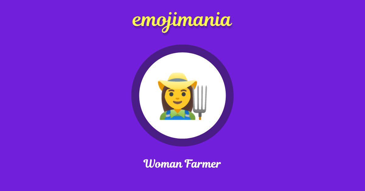 Woman Farmer Emoji copy and paste