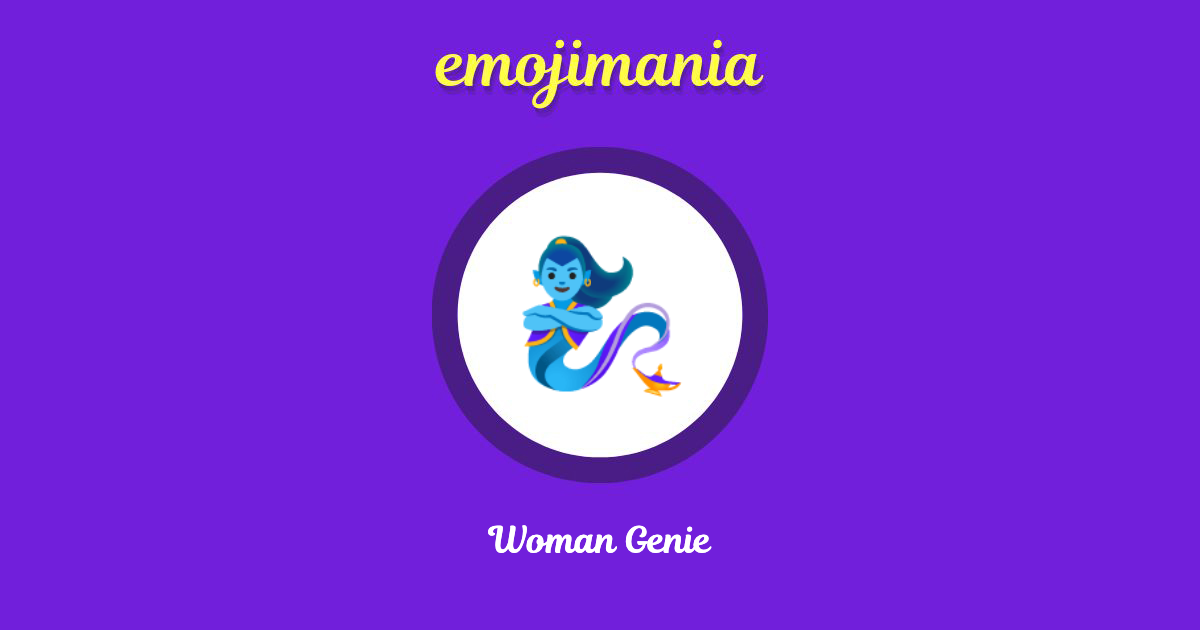 Woman Genie Emoji copy and paste