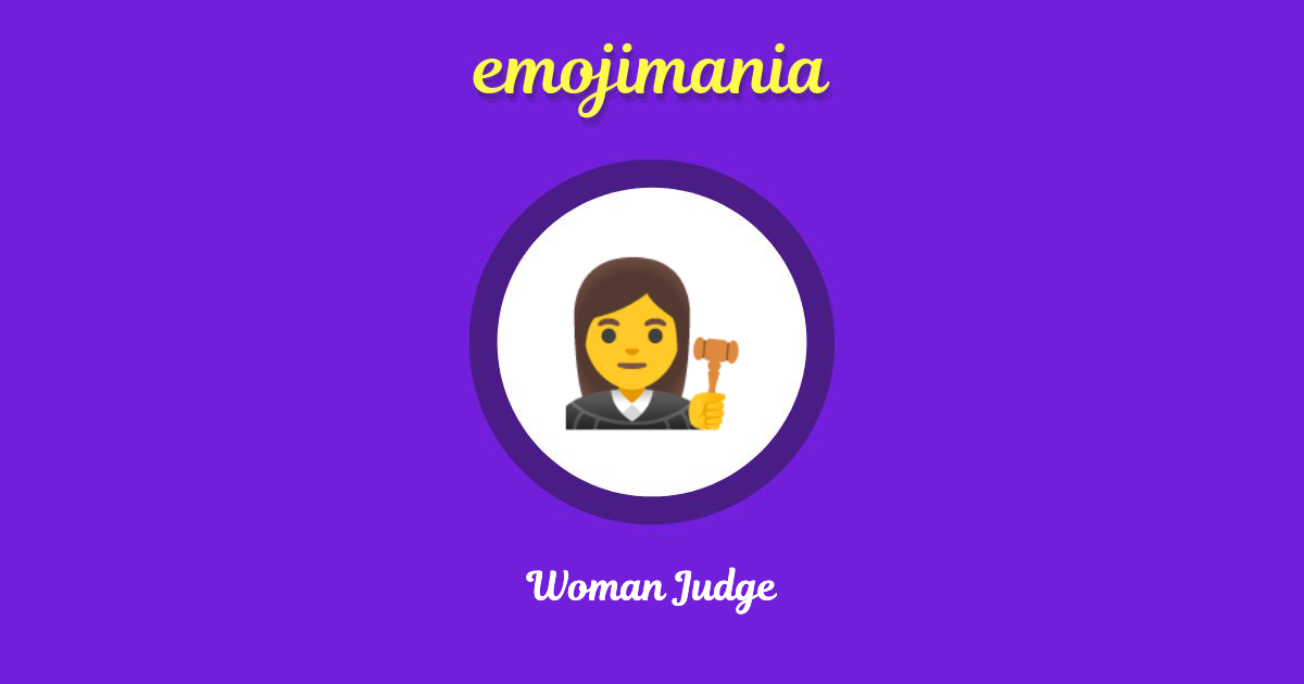 Woman Judge Emoji copy and paste