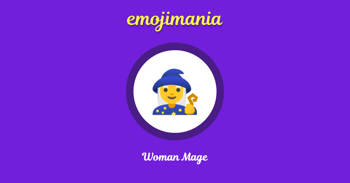 Woman Mage Emoji copy and paste