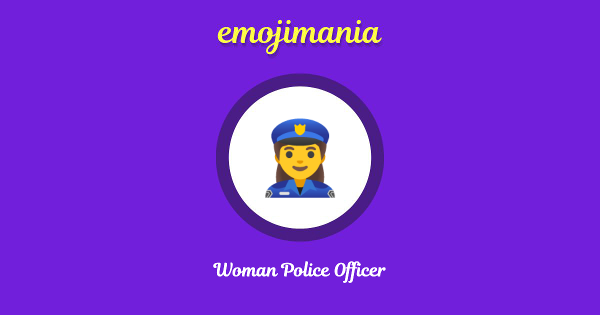 Woman Police Officer Emoji copy and paste