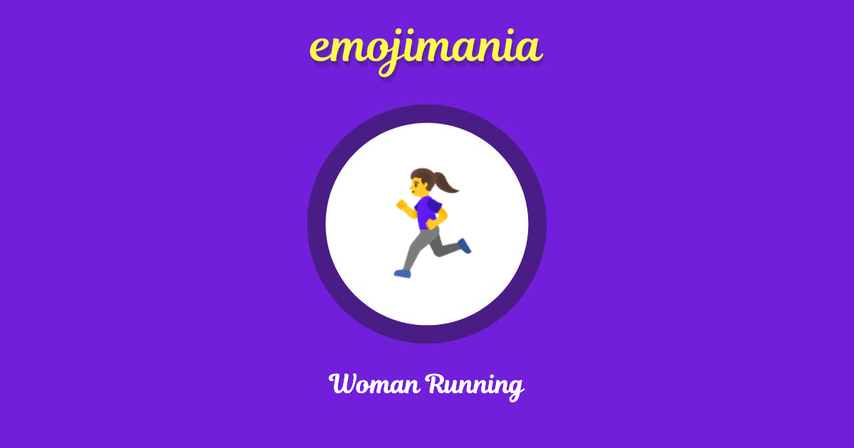 Woman Running Emoji copy and paste