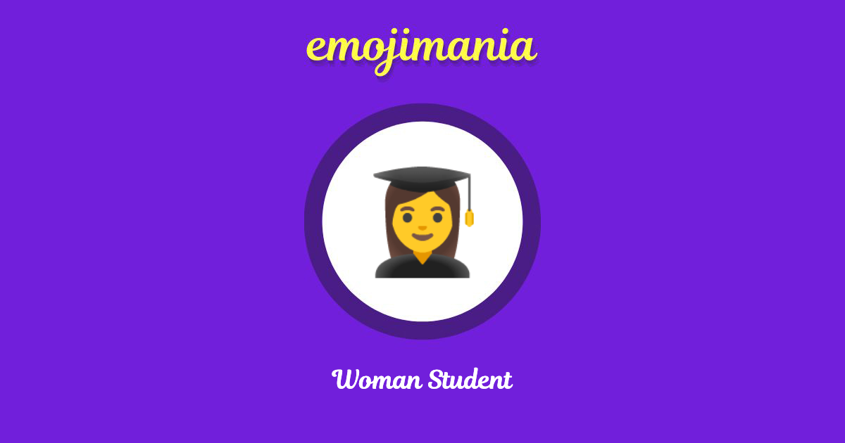 Woman Student Emoji copy and paste