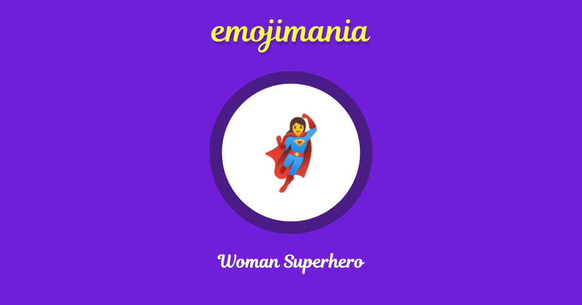 Woman Superhero Emoji copy and paste