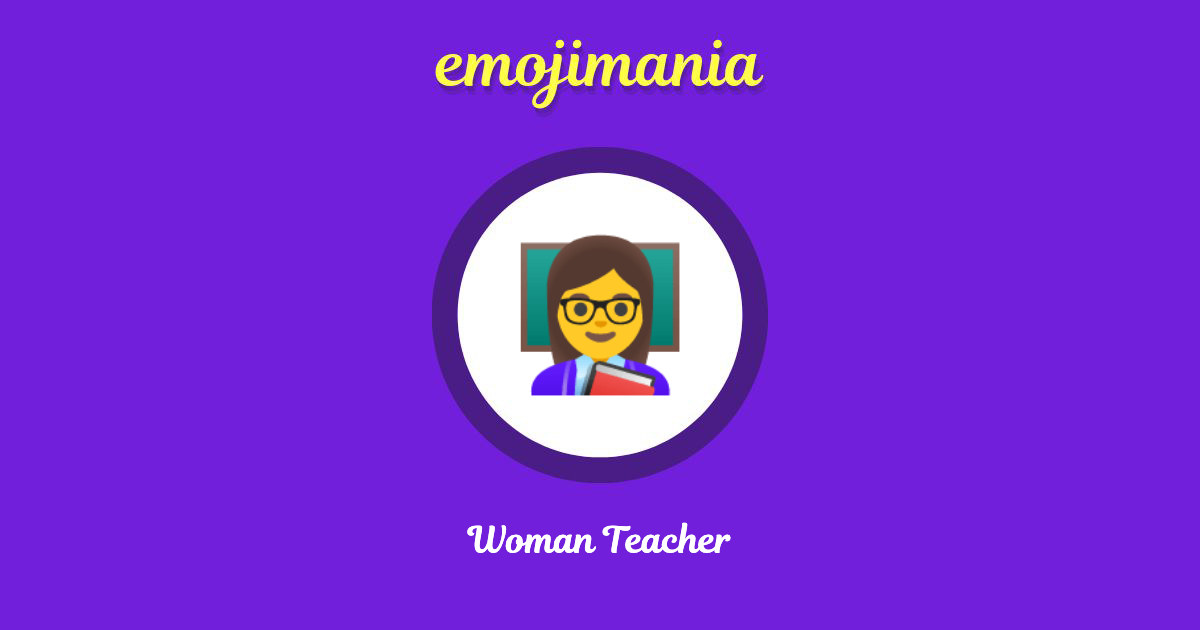 Woman Teacher Emoji copy and paste