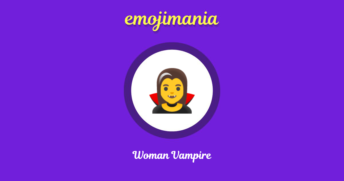 Woman Vampire Emoji copy and paste