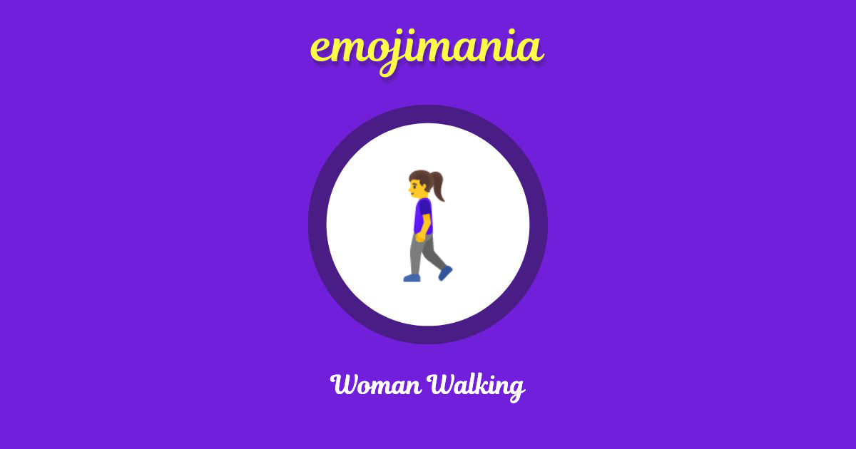 Woman Walking Emoji copy and paste