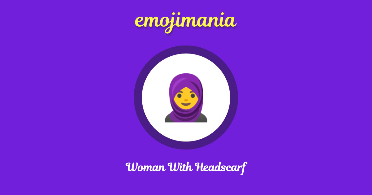 Woman With Headscarf Emoji copy and paste