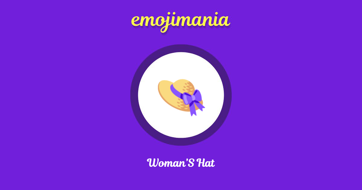 Woman’S Hat Emoji copy and paste