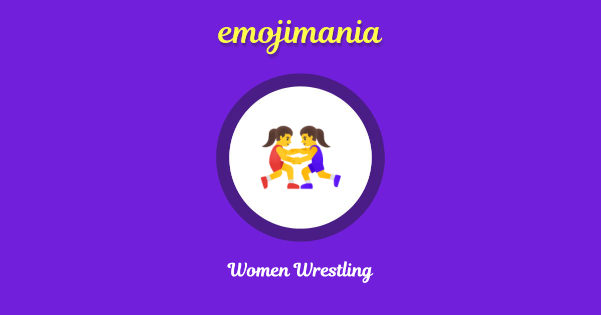 Women Wrestling Emoji copy and paste