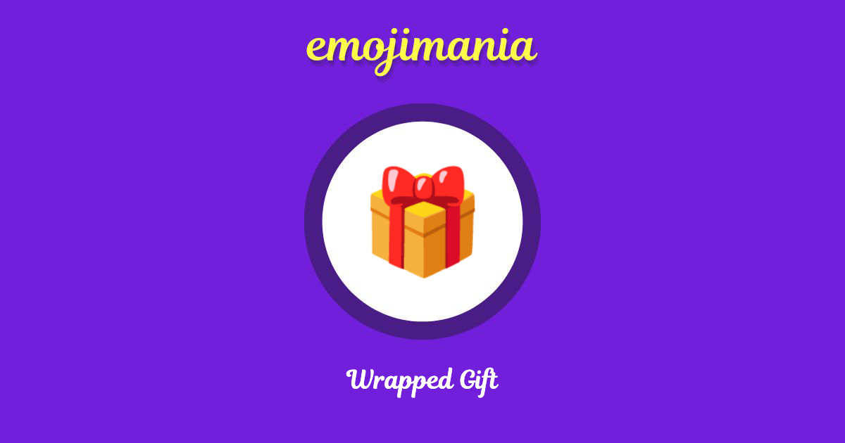 Wrapped Gift Emoji copy and paste