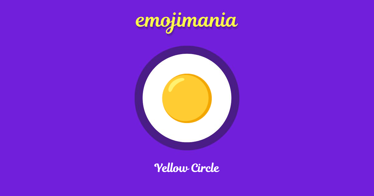 Yellow Circle Emoji copy and paste
