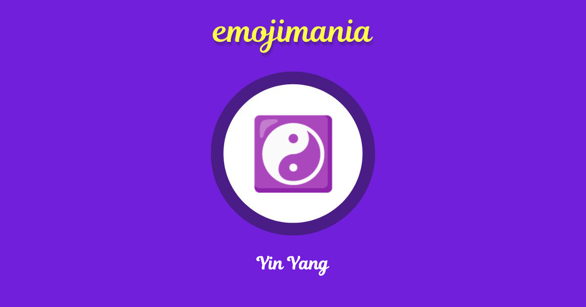 Yin Yang Emoji copy and paste