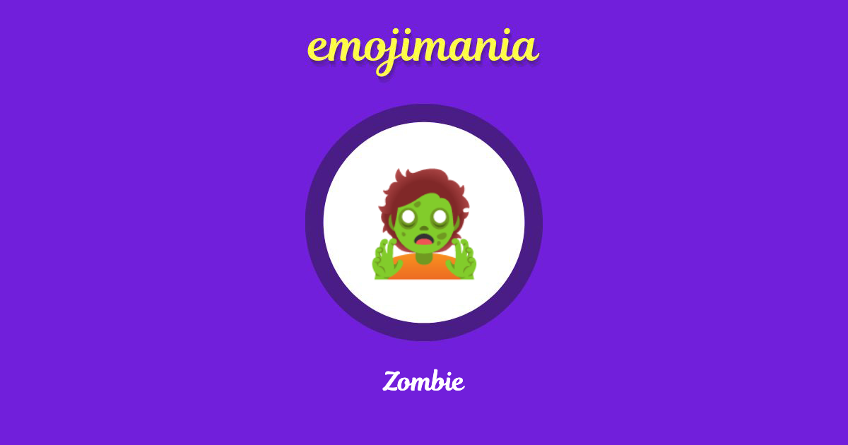 Zombie Emoji copy and paste
