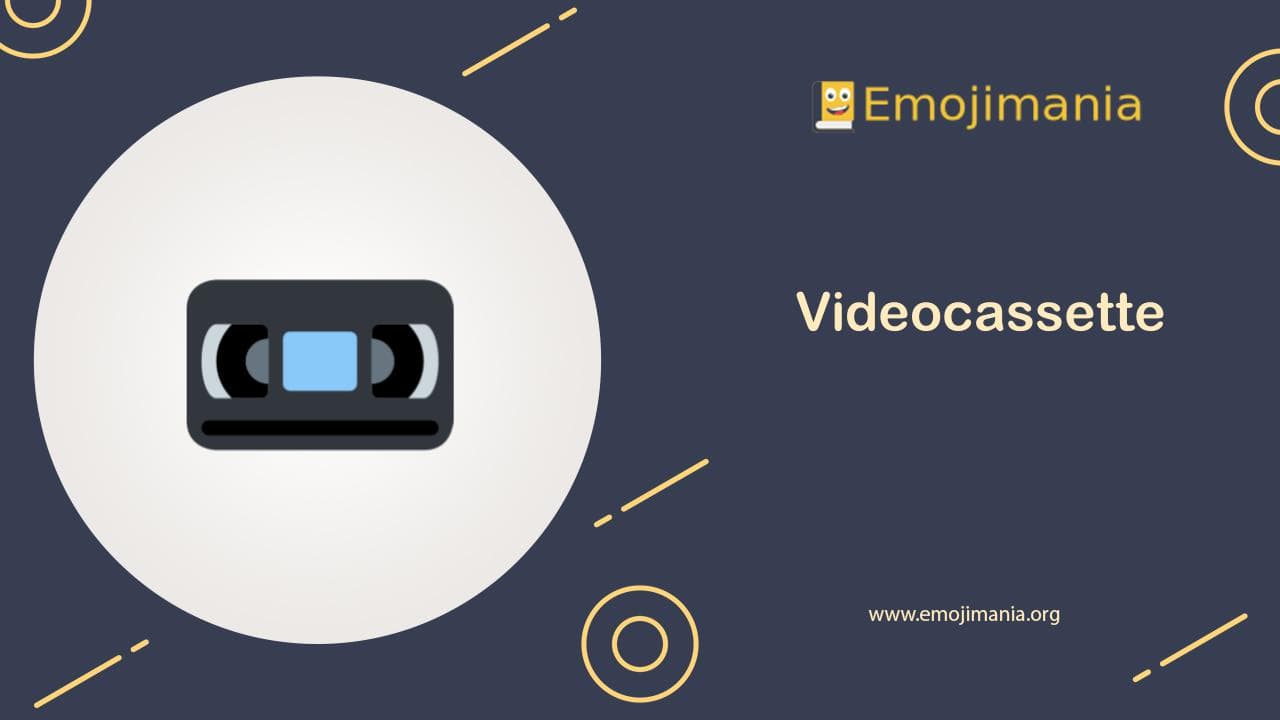 Videocassette Emoji