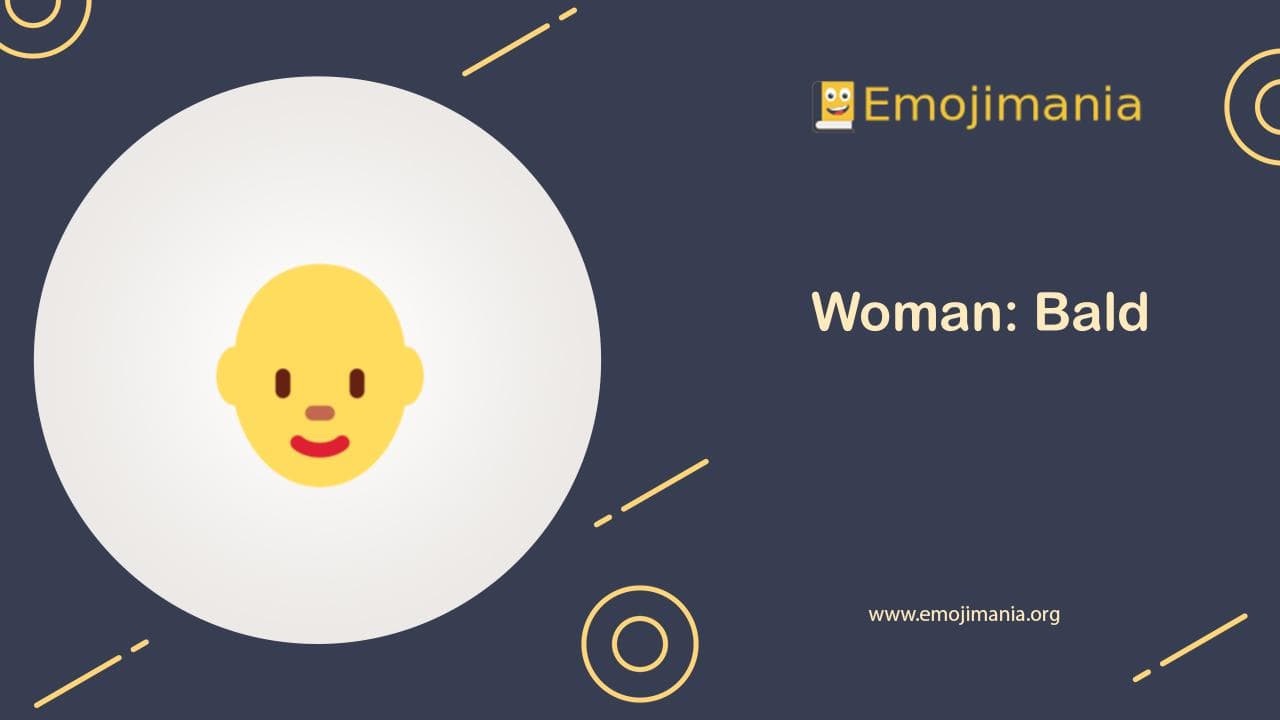 Woman: Bald Emoji