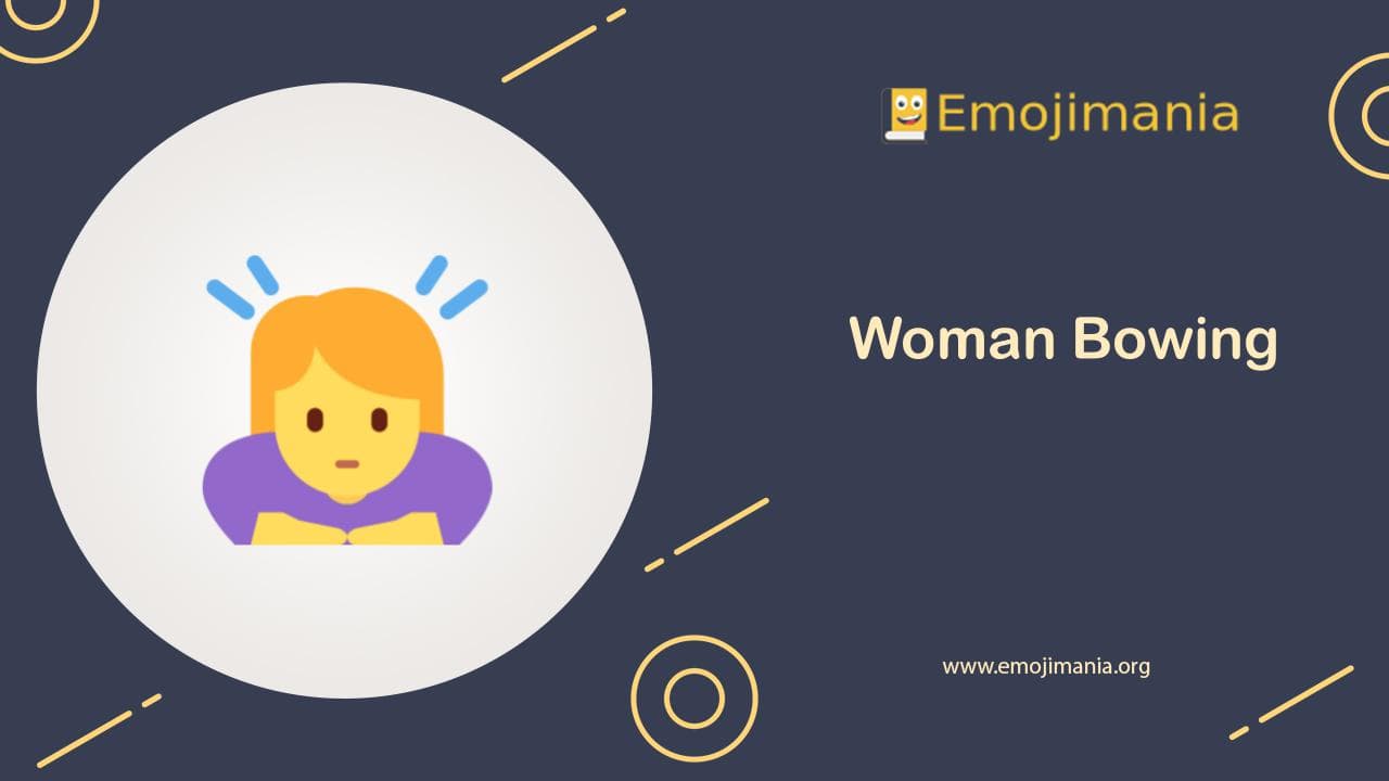 Woman Bowing Emoji