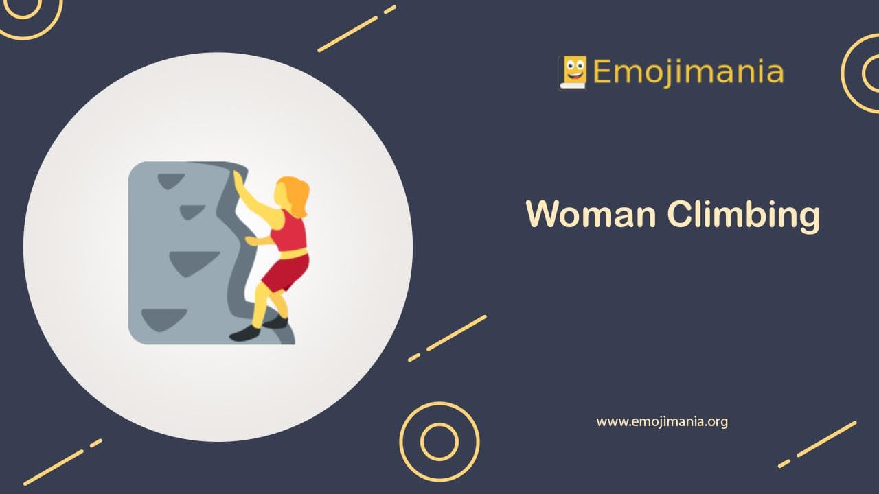 Woman Climbing Emoji