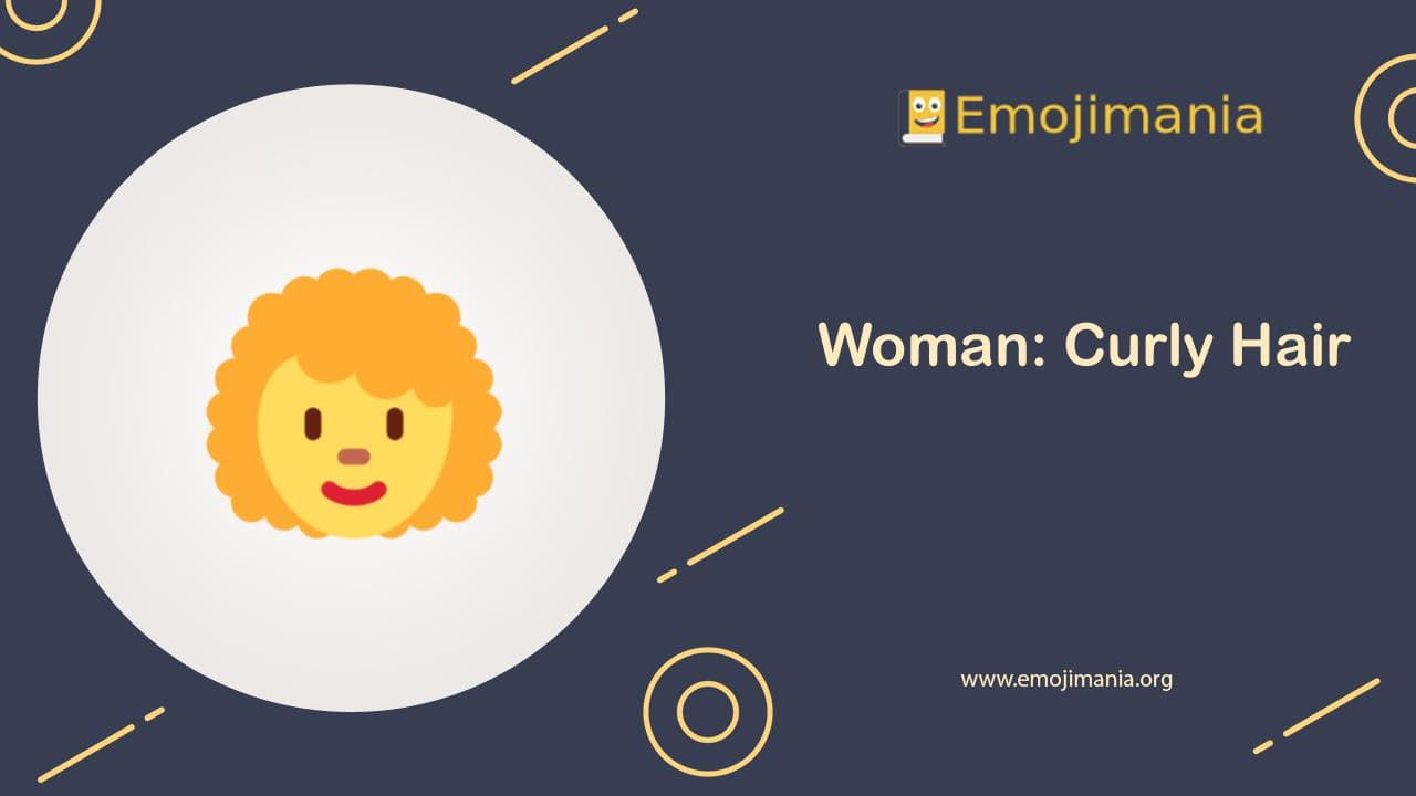 Woman: Curly Hair Emoji
