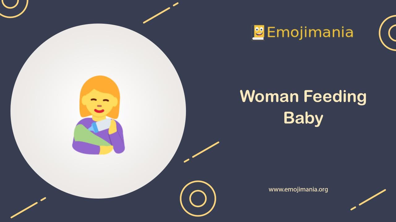 Woman Feeding Baby Emoji